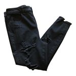 American Eagle  Outfitters The Dream Jeans Distressed Black Women's Size 14 Short Photo 1
