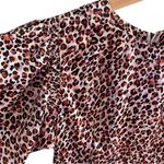 Topshop Watercolor Leopard Animal Print Blouse 2 Photo 8