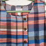 Caslon  Multicolor Nichole‎ Plaid Button Midi Dress size XXL Photo 6