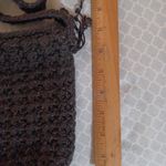 The Sak  Crochet Black  Shoulder Bag Purse 11 x 7 x 2 East West. Photo 3
