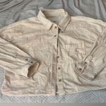 American Eagle Cream Button-Up Shirt Photo 1