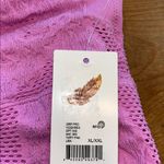 Chelsea and Violet Vibrant Pink Lace Bandeau Crop Top Size XL Photo 7