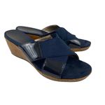 Joan & David Luxe Blue Slides Photo 0