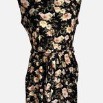 No Boundaries Black Floral Lace Back Sleeveless Shirt Dress Junior’s Size XL Photo 3