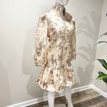 Tuckernuck NWT Palmerston Dress M Champagne Gold Fil Coupé Tiered Midi Party Photo 7