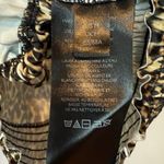 Urban Outfitters Cheetah Tank M Keyhole Tie Neck Cropped Smocked Y2K Stretch Photo 5