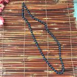 Monet  Strand Blue & Gold Bead Necklace Photo 3