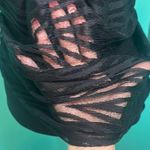 Ruby Rd. 2 piece Black Sheer Zebra Print Top Size M Photo 4