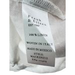 Frank & Eileen  MacKenzie Button Up Shirt in White‎ Linen Coastal Boho One Size Photo 7