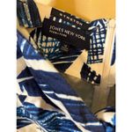 Jones New York Signature Blue and White Palm Sheath Dress Size 12 Photo 3