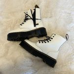 Dr. Martens  Jadon White Polished Smooth Combat Boots Photo 5