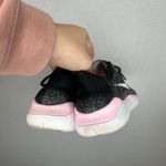 Nike Free RN Flyknit Women's Running Shoes Black Pink White Size 8 Photo 2