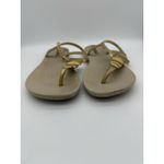 Ipanema Thong Sandals Women 9 Flip Flop Casual Travel Vacation Beach Lightweight Gold Photo 5