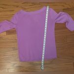 Talbots - Purple 3/4 Sleeve Top with Gold Buttons in the Back Size M Photo 5
