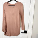 LOGO By Lori Goldstein LOGO LORI GOLDSTEIN Rust Long Sleeve Scoop Tee Size‎ XS Photo 1