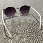 MOVING SALE White Round Retro Sunglasses Photo 4
