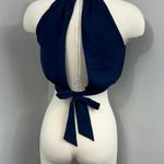 Wilfred Navy Crop Top Photo 7