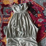 AX Paris NWT  Sage Green Ruched high neck Midi Dress Photo 1