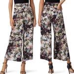 Adam Lippes  Collective floral high rise wide leg satin culottes pants 4 FLAWED Photo 10