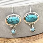 Small Turquoise Dangle Earrings Photo 0