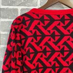 Vintage Knit Sweater Red and Black Crew Neck Size undefined Photo 5