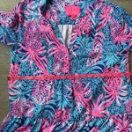 Lilly Pulitzer Gabriel Lileeze Tunic Dress Borealis Blue Tropic Down Low 2 Photo 11