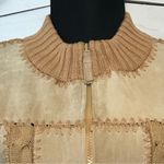 Vintage Y2K Tan Suede Leather Vest Large Photo 2