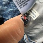 American Eagle Strigid Factory Faded Distressed Rip Raw Hem Mom Denim Shorts 00 Photo 7