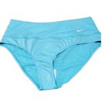 Nike Size XL Copa/Blue-Teal Essential High-Waist Banded Bikini Swim Bottom. New Photo 5