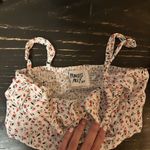 Princess Polly Floral Tie Tank White/Red Photo 3