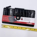 Mundi NEW Women's Safe Keeper Wallet Black Patent Croc Embossed RFID Protection Photo 6