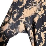 Zero + Maria Cornejo Isie Black Printed Silk High Low V Photo 8