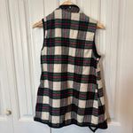 Christopher & Banks  Red And Green Plaid Vest Size Small Photo 1