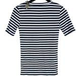 J.Crew NWT Nautical Striped Short Sleeve Long Casual Cotton Top XS Blue White Photo 10