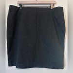 J. Jill Ponte Grey Mini Pencil Pull On Skirt Sz XL Gray Photo 0