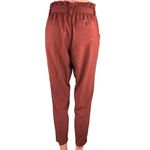 Athleta  Skyline Red Belt Tie Waist Mid Rise Ankle Crop Paperbag Trousers Pants 0 Photo 2