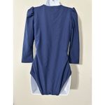 Stylest DREAMSCULPT® PUFF SLEEVE ZIP One Piece Swimsuit Navy NWOT Size M Blue Size M Photo 6
