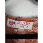 Southern Fried Chics Sequin Open Duster Kimono Long Sleeve Bronze XL NEW Gold Photo 4