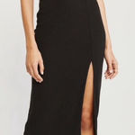 Abercrombie & Fitch Abercrombie Black Rib Midi Pencil Skirt Photo 0