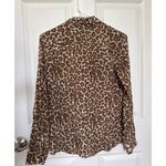 J.Crew prefect cheetah print silk cotton mix button down shirt brown 2 Photo 12