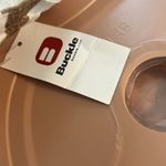 En Crême En Creme BUCKLE Womens WIDE LEG PANTS White/BROWN Boho RELAX MEDIUM NWT #81 Photo 10