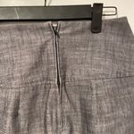 BCX  Size 1 Gray High Waisted Pencil Skirt Sailor Button Detail Zip Back Fitted Photo 7