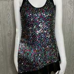Weissman dance glitter sequin cross back shirt short dress sz MA dacewear Blue Size M Photo 1