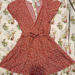 Blue Rain Orange Romper Photo 0