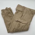 Aritzia TNA Surplus Division Cargo Pants Tan Beige Sz 4 High Rise Tie Ankle Photo 7