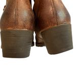 Born Karin Brown Distressed Leather Side Lace Western Ankle Boots, Sz 9 Photo 11