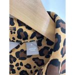 Motto‎ Button Front Womens Animal Print Shirt Long Sleeve Size 8 Brown Size M Photo 3