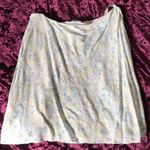 Silk floral mini skirt w small slit Size M Photo 5
