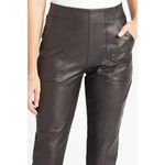 Spanx Black Faux Leather Jogger Pants Plus Size 1X Photo 4