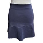 ZARA  High Rise Mini Skirt Navy Blue Size Small Photo 1